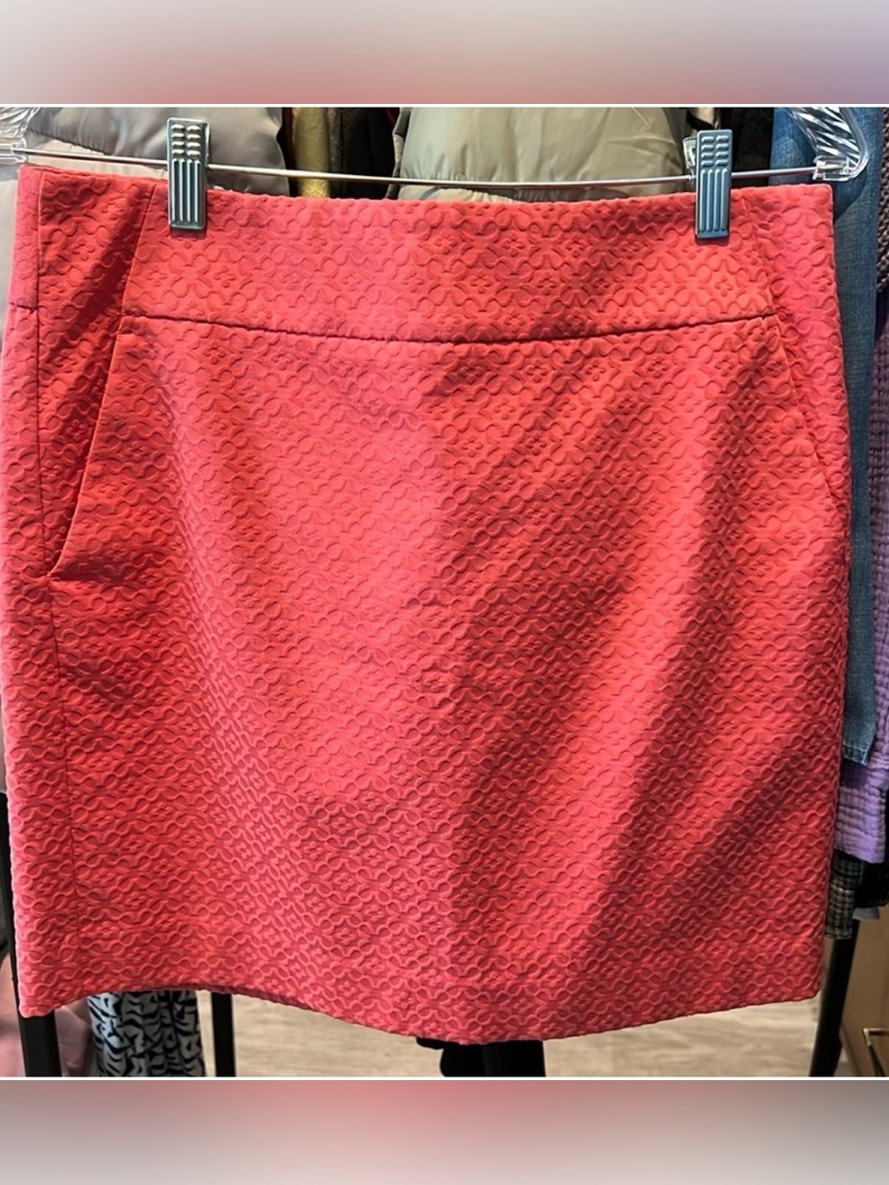💕 Ann Taylor petite beautifully embroidered skirt w pockets and fully lined